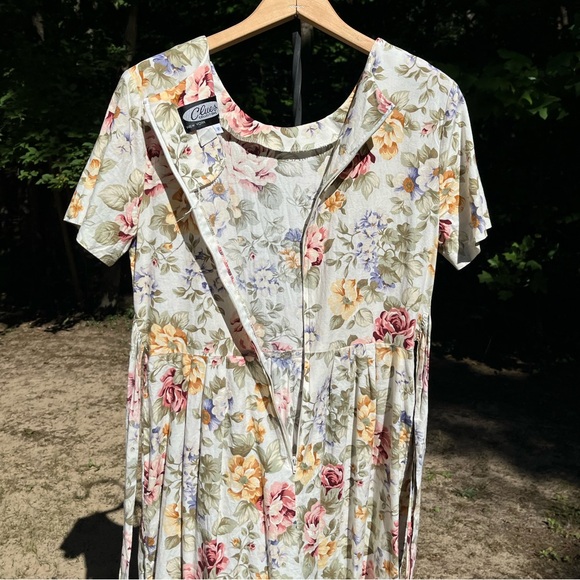 80s Floral Midi Dress - Picture 12 of 16